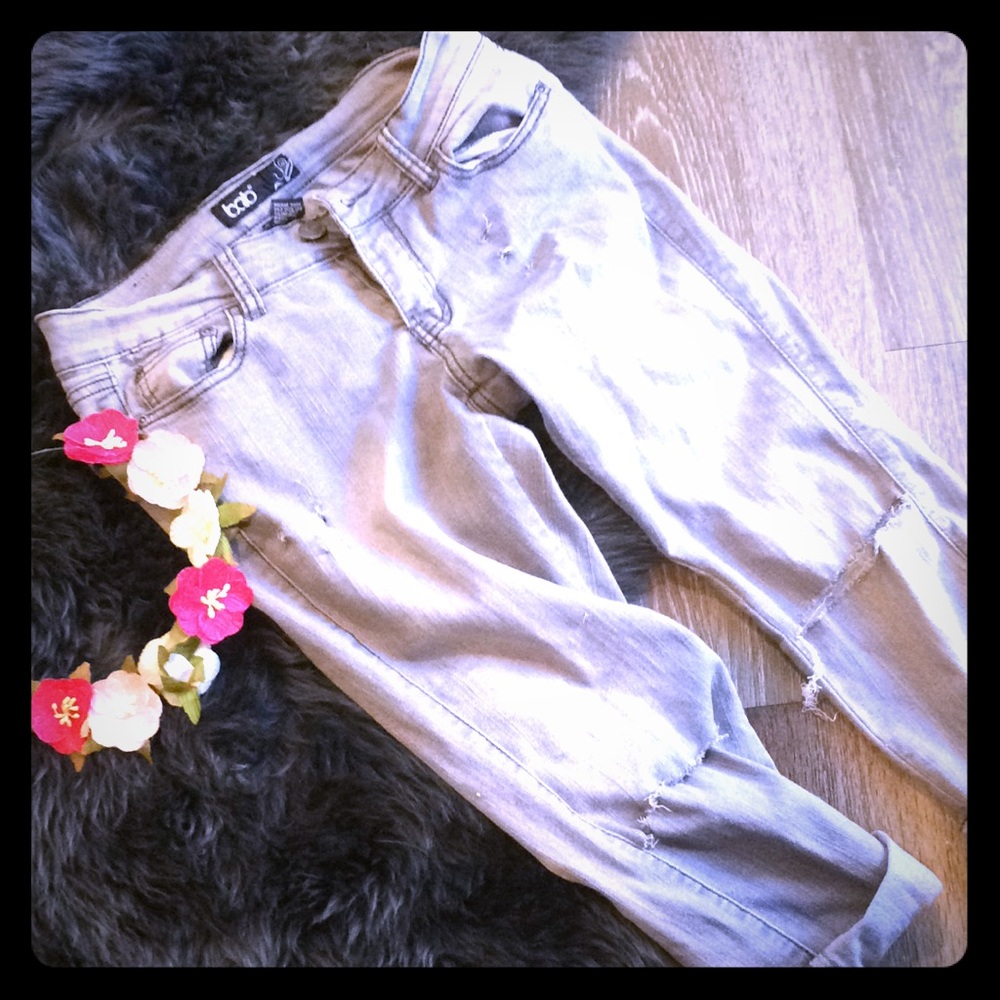 Custom bab glitter Capri jean in size 7